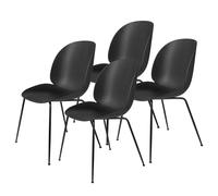 GUBI Chaise Beetle pieds noirs Lot de 4 Black