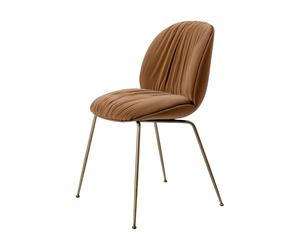 GUBI Chaise Beetle Soft. dossier avant recouver Tabouret Sunday Dedar 112. dossier noir. laiton antique