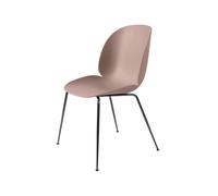 GUBI Chaise Beetle sweet pink. structure en acier chromé noir