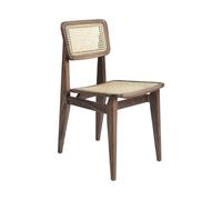 GUBI Chaise C-Chair american walnut. rotin