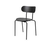 GUBI Chaise Coco Frêne. teinte noire