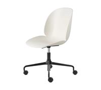 GUBI Chaise de bureau Beetle Meeting Chair Alabaster white-black