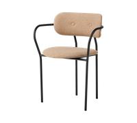 GUBI Coco Chaise de Salle à Manger avec Accoudoirs Autour Bouclé 004