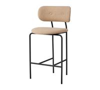 GUBI Coco counter chair fully upholstered Around bouclé 004-black