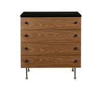 GUBI Commode 62 Dresser american walnut. 4 tiroirs