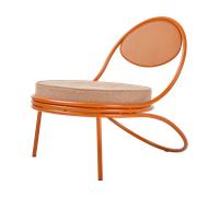 GUBI Copacabana Outdoor Lounge Chair assise rembourrée Lorkey limonta 44-international orange