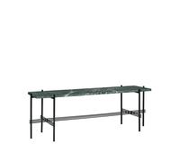 GUBI Desserte TS Console 1 marbre vert. structure laquée noire