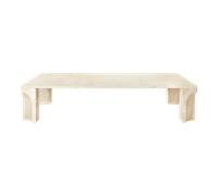 GUBI Doric Table Basse Rectangulaire 140 x 80 cm Blanc Neutre