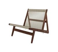Gubi - Fauteuil lounge Bois naturel