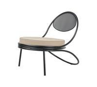 Gubi - Fauteuil rembourré Noir