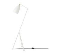 Gubi Lampadaire Gräshoppa brillant blanc d'albâtre