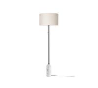 GUBI Lampadaire Gravity marbre blanc/toile