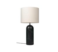 GUBI Lampadaire Gravity XL marbre noir/toile. low