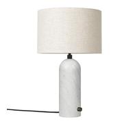 GUBI Lampe de table Grablancy S Marbre blanc-toile