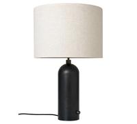 Gubi Lampe de table Gravity L – Acier noir et toile