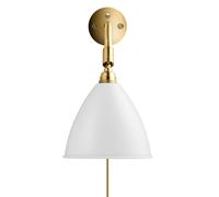 GUBI Lampe murale Bestlite BL7 blanc mat-laiton