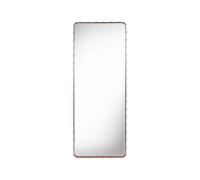 Adnet Rectangular miroir Large cuir marron Gubi - 5710902042576