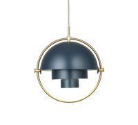 GUBI Plafonnier Multi-Lite Midnight Blue-laiton