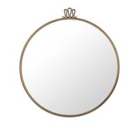GUBI Randaccio Miroir Mural Rond Ø60 cm Laiton Antique