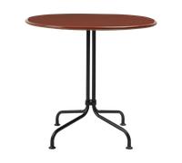 GUBI Table à manger Carmel Bistro. 75x75 cm Rock red-black semi matt