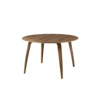 GUBI Table à manger Gubi ronde american walnut