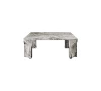 GUBI Doric table basse Gris orage marbre. 80x80 cm