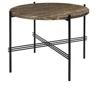 Gubi Table basse TS - Marbre - Marrone Emperado - mat noir - 55 cm