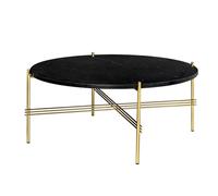 Gubi Table basse TS - Marbre - Nero Marquina - laiton - 80 cm