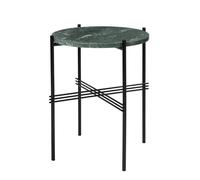 Gubi Table basse TS - Marbre - Verde Guatemala - mat noir - 40 cm