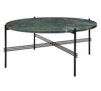 Gubi Table basse TS - Marbre - Verde Guatemala - mat noir - 80 cm