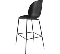 GUBI Tabouret de Bar Beetle 75 Base Conique Noir Mat/Noir
