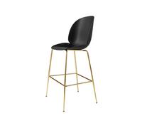 GUBI Tabouret de bar Beetle haut black. structure en laiton