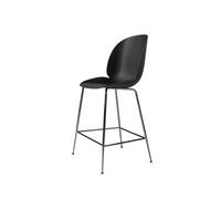 GUBI Tabouret de bar Gubi 3D bas black. structure en acier chromé noir