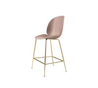 GUBI Tabouret de bar Gubi 3D bas sweet pink. structure en laiton