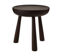 GUBI Totto tabouret Sapele laqué teinté foncé. Ø31x32.6 cm
