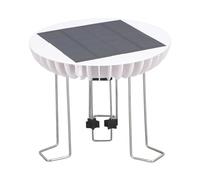 Gucagle Agitateur d'eau Solaire Silencieux, barboteur pour Bain d'oiseaux, décoration d'étang de Jardin, Acier ABS 5V 2W 300g
