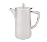 Gucagle Bouilloire à eau en acier inoxydable de qualité supérieure, capacité de 2l, polyvalente pour le café, le thé, le jus de lait, Durable, sans rouille, argent