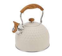 Gucagle Bouilloire sifflante 2,5 L en acier inoxydable, chauffage uniforme efficace, théière sifflante avec poignée d'isolation thermique, pour une utilisation en cuisine familiale,