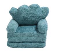 Gucagle Chaise Rabattable Verte, canapé Pliable, Couronne, Mignon, Doux et Confortable, pour Enfants, garçons et Filles, à la Maison, à l'école et à la Maternelle (3 Couches)