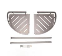 Gucagle Étagère de Douche Organisateur 2 Niveaux Mural Coin Salle de Bain Support de Rangement pour Serviettes Articles de Toilette en Alliage d'aluminium Gain de Place Durable