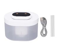 Gucagle Humidificateur d'air à brume fraîche, humidificateur d'huile parfumée d'aromathérapie muet à double pulvérisation de grande capacité avec batterie de 2000 mAh et écran LED pour la (Blanche)