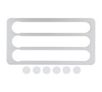 Gucagle Porte-capsules de café mural, support de rangement en aluminium pour dosettes, organisateur permettant de gagner de l'espace dans la cuisine, argent 40x21cm