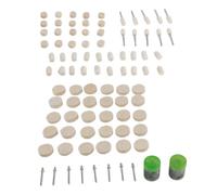 Gucagle Roues de Polissage en Feutre de Laine 90 pièces Kit de Roue de Polissage en Feutre Doux abrasif pour Outils rotatifs Polissage Polissage Surfaces métalliques Non métalliques