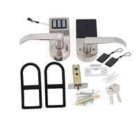 Gucagle Serrure de porte à code électronique 4 en 1, système de sécurité d'entrée sans vec mot de passe, carte RF, télécommande et clé mécanique pour maison, bureau, hôtel,