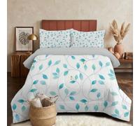 GUCSMN Couette Matelassée 4 Saisons 140x200cm Feuilles De Vigne