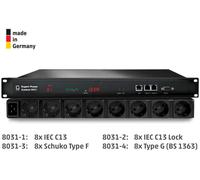 GUDE 8031-3 - Unité de distribution d'alimentation (PDU), 2x capteur, 8x conta