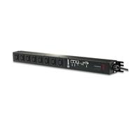 GUDE 8316-2 PDU, 8 x IEC C13, Noir, 60 mm de Hauteur, 690 mm de Large, 70 mm de Profondeur