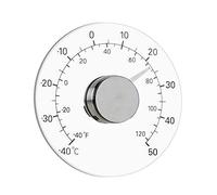 GuDoQi Thermomètre de De Fenêtre pour Extérieur Intérieur, Aucune Pile Requise, Cadran Transparent, ThermomèTre MétéO, Lectures PréCises pour Maison, Bureau, Terrasse
