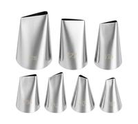 guduling Lot de 7 douilles à douille en acier inoxydable | 7 motifs différents, accessoires de pâtisserie professionnels pour décorer gâteaux, cupcakes et muffins