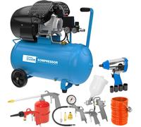 GÜDE Compresseur professionnel 405/10/50 50l 10 bar 2200W 2 raccords beaucoup d'accessoires